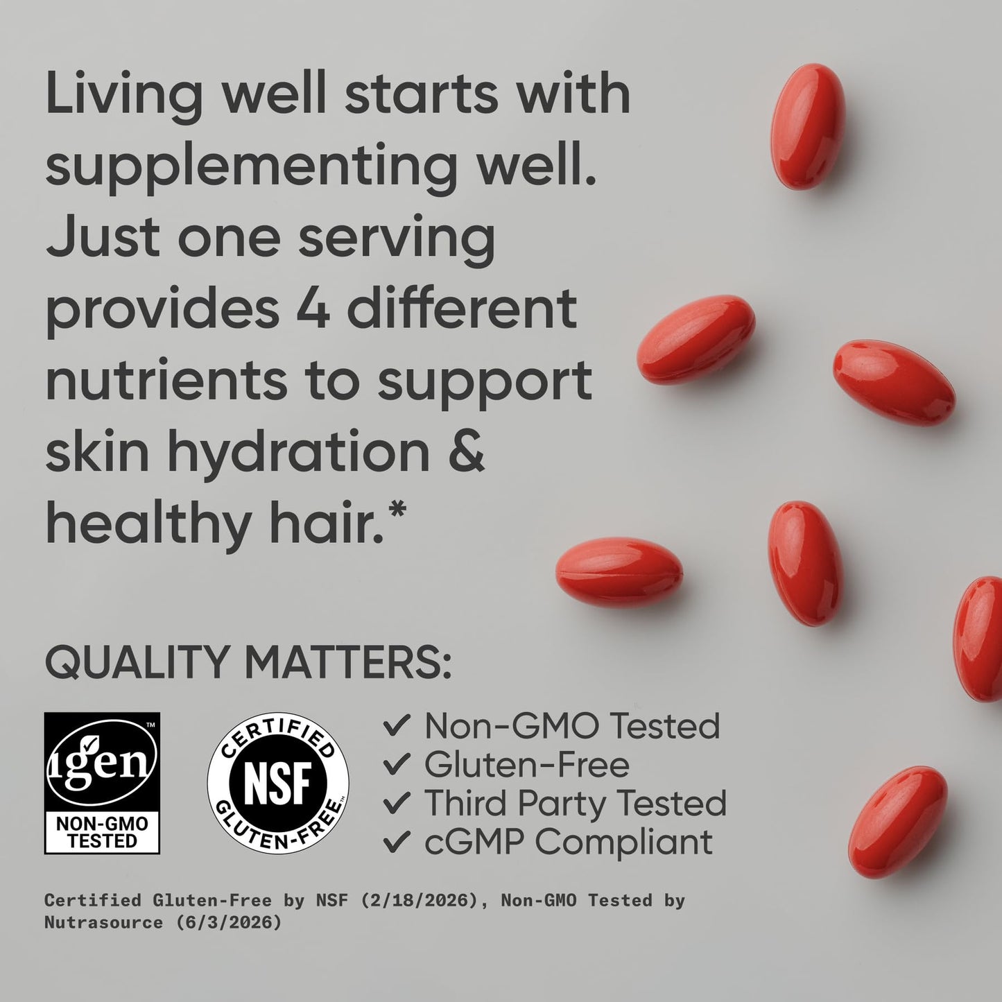 Sports Research® Biotin 10,000mcg with Organic Coconut Oil - Biotin (Vitamin B7) for Healthy Skin and Hair Support* - for Women and Men - Vegan, Non-GMO, Gluten & Soy-Free - 120 Veggie Softgels