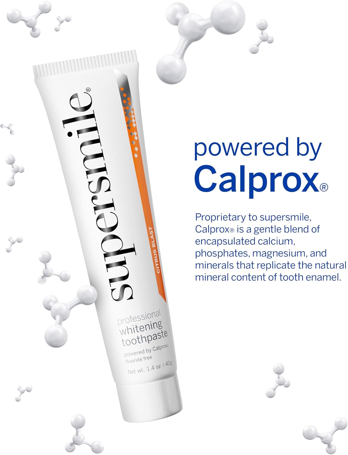 Supersmile Fluoride-Free Whitening Kit, Citrus Blast, 1.4 Oz Travel