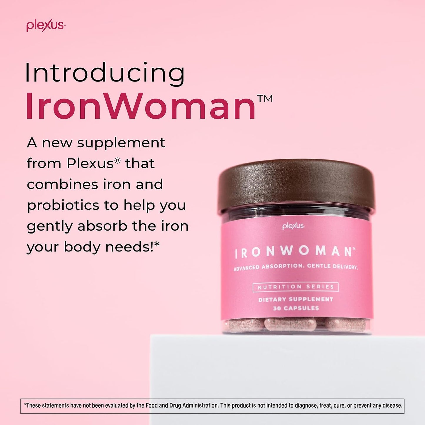 Plexus® IronWoman™ | Women's iron supplement with precision probiotic — gentle delivery and easy absorption