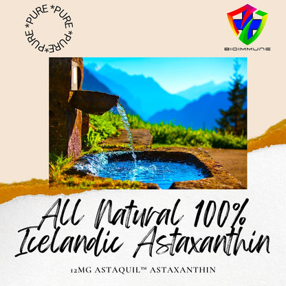 BioImmune 2 Pack Triple Strength AstaQuil™ Astaxanthin 12mg Enhanced Absorption, 120 Softgels w/Organic Coconut Oil. Powerful Antioxidant for Eye, Joint & Heart Health