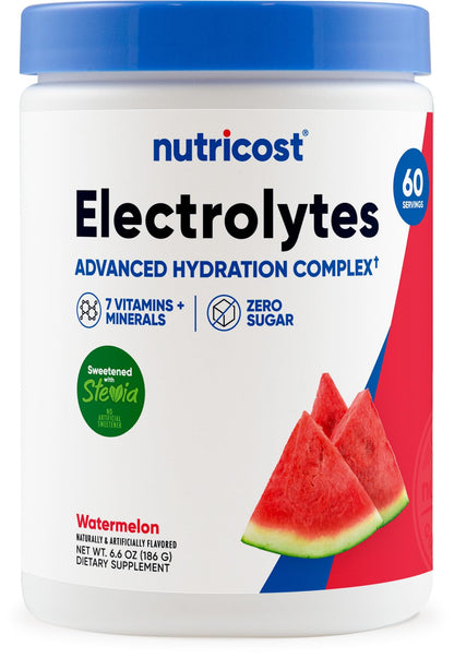 Nutricost Electrolyte Complex Powder (120 Servings, Fruit Punch) | Hydration Supplement Drink Mix with Vitamins and Minerals