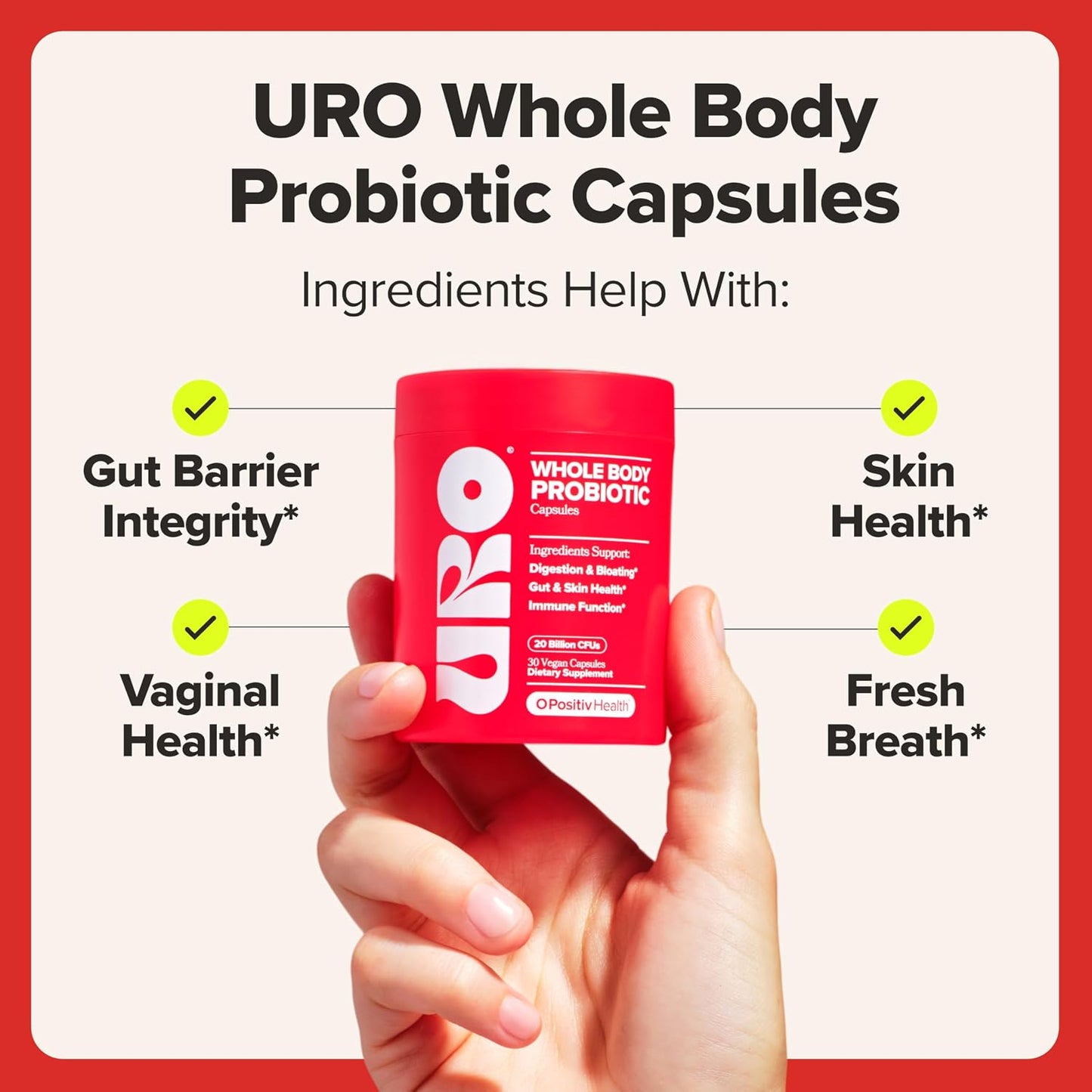 O Positiv URO Pre- & Probiotic Power Pack – Women’s Probiotic & Fiber