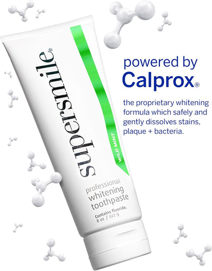 Supersmile Wild Mint Whitening System, 8 Oz Toothpaste + Accelerator