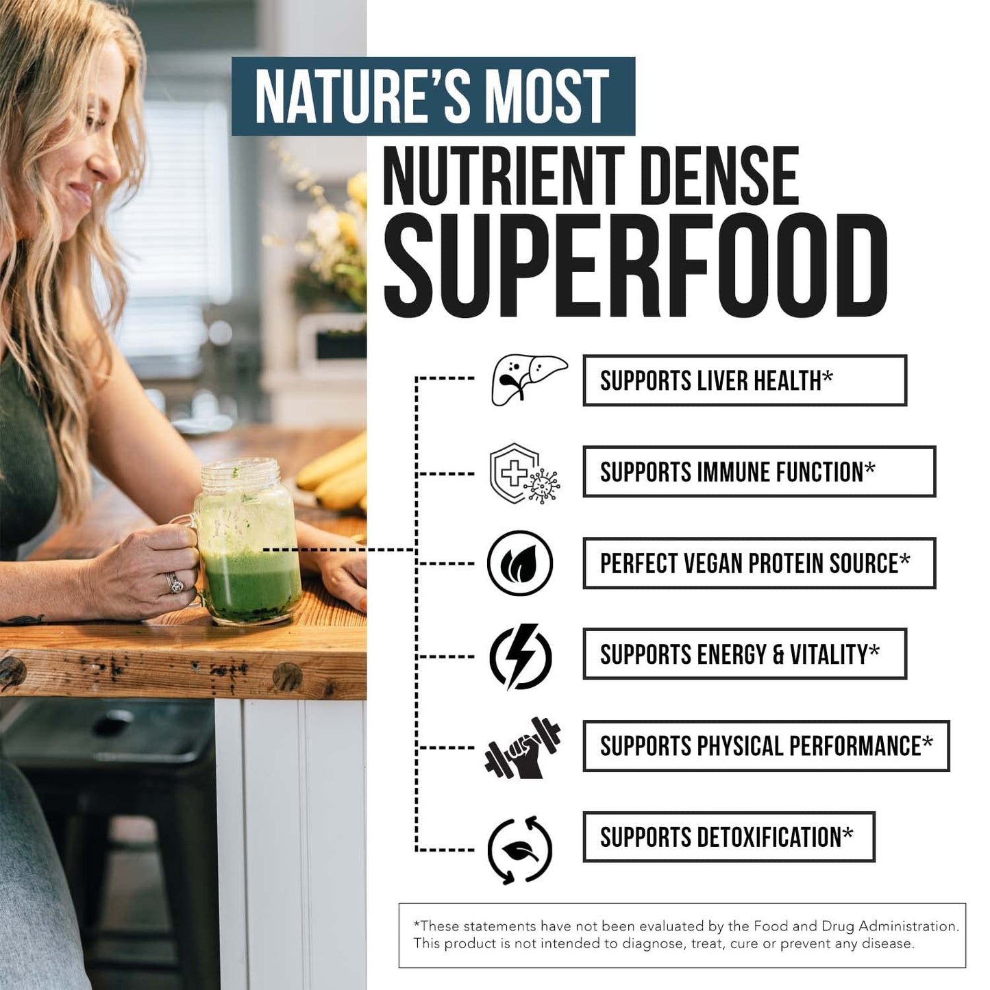 Organic Spirulina Tablets (360 Tablets) - Made with Parry® Spirulina, The Best Spirulina in the World, Highest Nutrient Density - Non-Irradiated, 3 Organic Certifications (90 Servings)