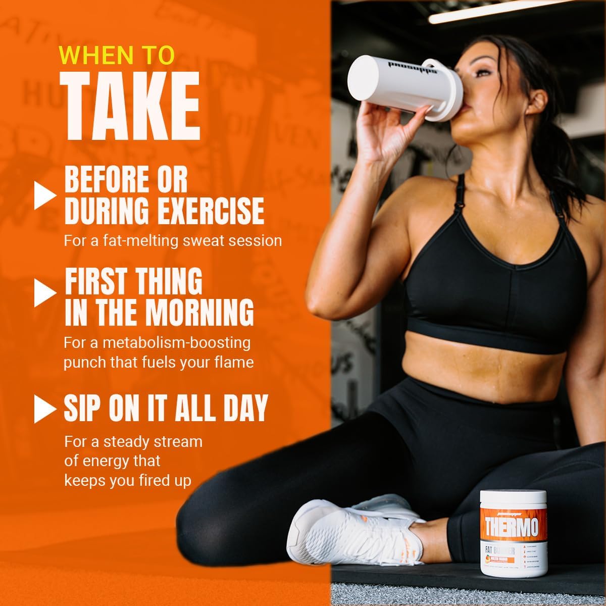 PROSUPPS Thermo Fat Burning Thermogenic Powder Molten Mango and 1500 L-Carnitine Berry - Weight Management and Pre Workout - Energy, Mood, Appetite Control