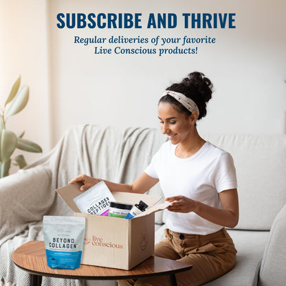 Live Conscious Beyond Brew - Coffee Alternative - Low Caffeine - Mushroom Complex w/Lion’s Mane, Reishi, Cordyceps & Chaga for Sustained Focus, Energy & Immunity - w/Prebiotics & Probiotics - 30