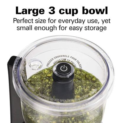 Hamilton Beach Electric Vegetable Chopper & Mini Food Processor, 3-Cup, 350 Watts