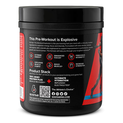 Six Star Pre Workout PreWorkout Explosion | Pre Workout Powder for Men & Women