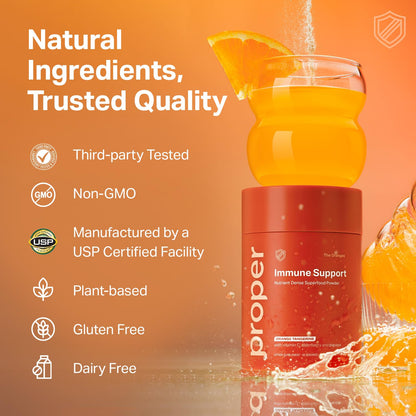 Proper The Oranges Immune Support - Superfood Powder with Vitamin C Zinc