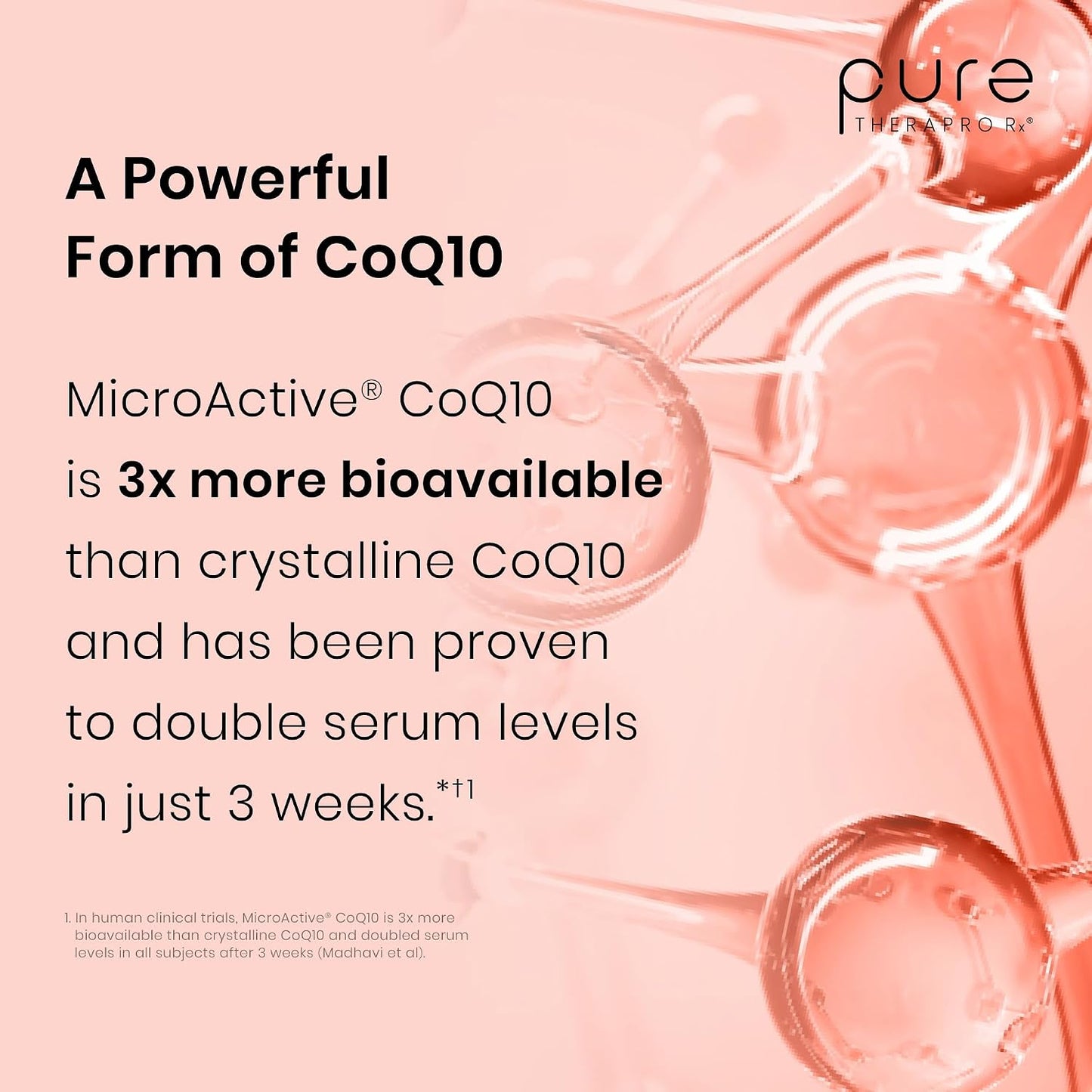 MicroActive CoQ10 Enhanced with MicroPQQ + Shilajit “Sustained Release” 60 Veg Caps | Convenient Once a Day Clinical Dose | 2 Month Supply | Vegan | Pharmaceutical Grade