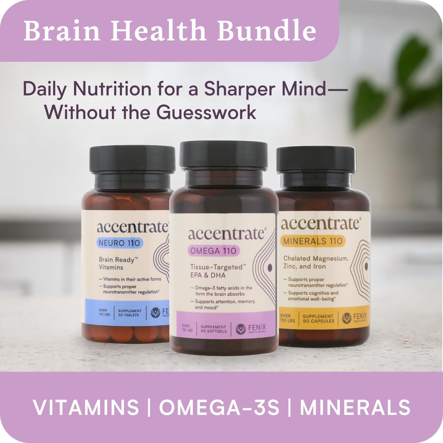 Omega Max w/LYSOVETA | High Potency LPC & Lyso-DHA Omega-3 Supplement | Brain Health, Focus & Mood | 6X Higher Absorption | Fish oil in the form the brain actually takes up, not just what the bloodstream carries. Supports focus and memory.