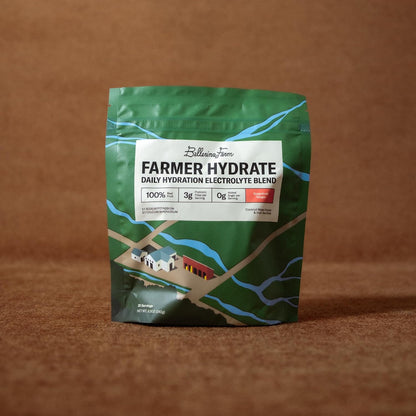 Ballerina Farm Farmer Hydrate Grapefruit Ginger Electrolytes Powder | Organic Coconut Water, Irish Sea Moss, French Sea Salt, No Added Sugar, Prebiotic Fiber, 25 Servings