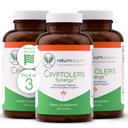 Cryptolepis Synergy, Immune Support Vitamins, Immune System Booster for Adults, Liver, Lymphatic, & Immune Support Supplement, Supports Lyme & Natural Parasite Defense, 120 Capsules
