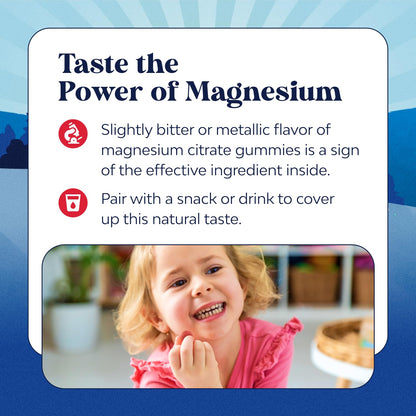 Kids Magnesium Gummies - Calm Relaxing Mg Citrate Supplement with Raspberry Flavor - Calm Magnesium Supplement for Nerve Health Muscles & Healthy Heart Support - Mag Citrate Gummies - 90 Count