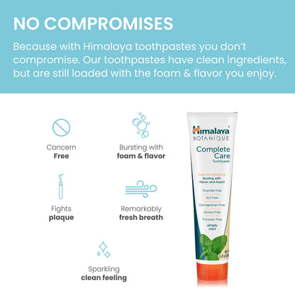 Himalaya Botanique Complete Care Toothpaste, Herbal Variety 4 Pack, 5.29 oz