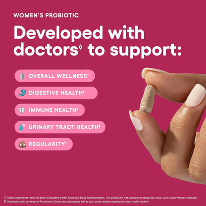 Physician's CHOICE Women's Probiotic 30 Count + Easy Mix Fiber Bundle