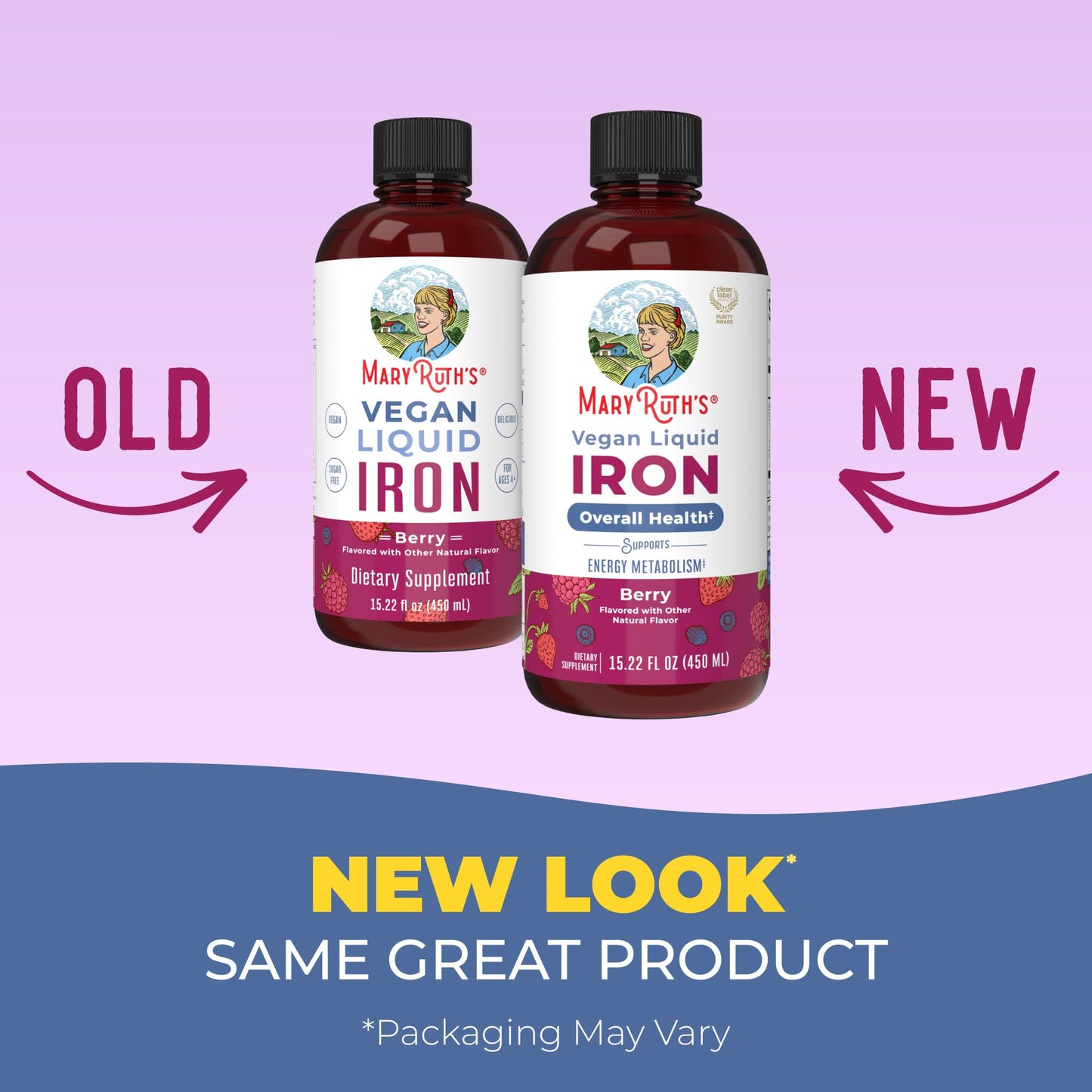 MaryRuth’s Liquid Iron | Iron Supplement for Women Men & Kids | Red Blood Cell Formation | Oxygen Support | Energy Metabolism | Ages 4 & Up | Sugar Free | Vegan | Non-GMO | Gluten Free | 15.22 Fl Oz