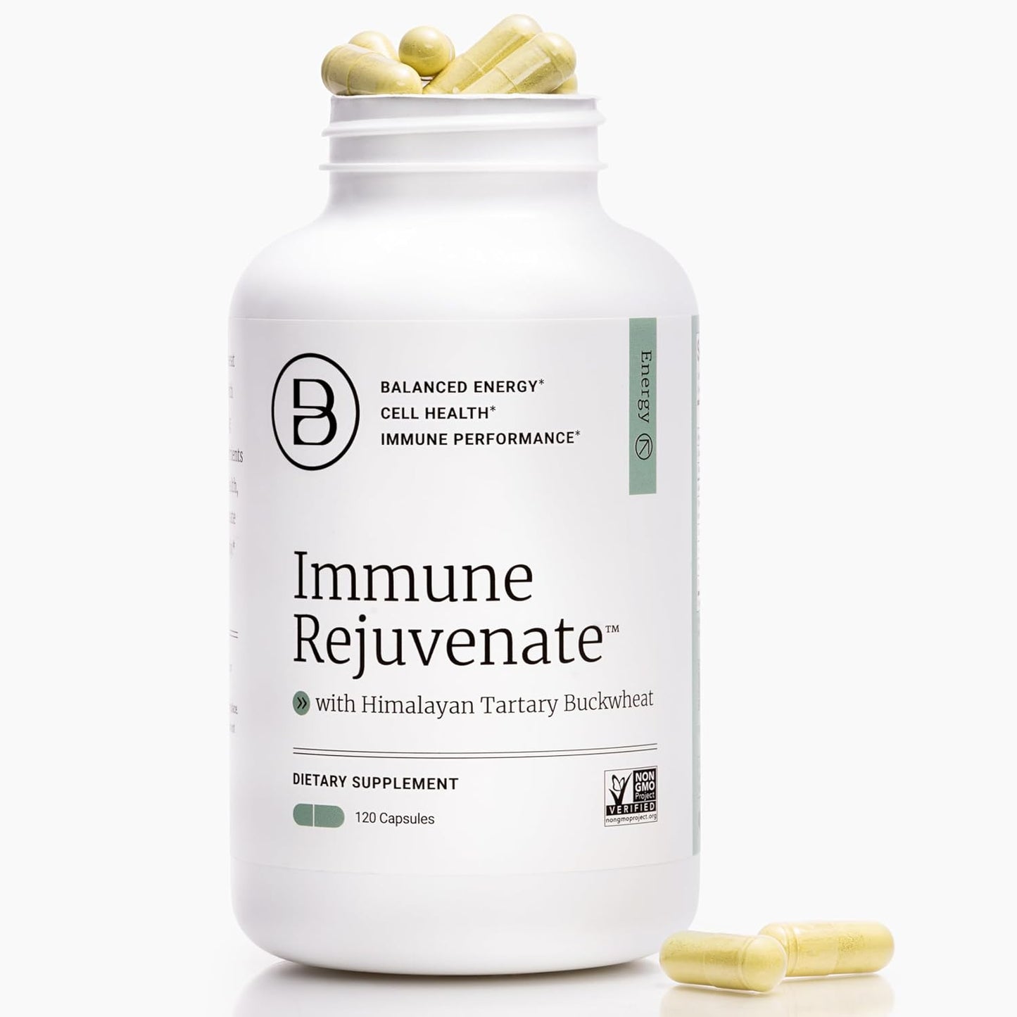 BIG BOLD HEALTH HTB Immune Rejuvenate - Himalayan Tartary Buckwheat - Polyphenols Supplement for Immune Support - Gluten Free, Dairy Free, Non-GMO Formula - 120 Vegetarian Capsules (2 Month Supply)