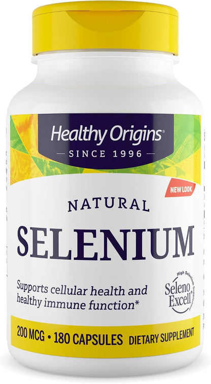 Healthy Origins Selenium 200 mcg, SelenoExcell, 180 Capsules