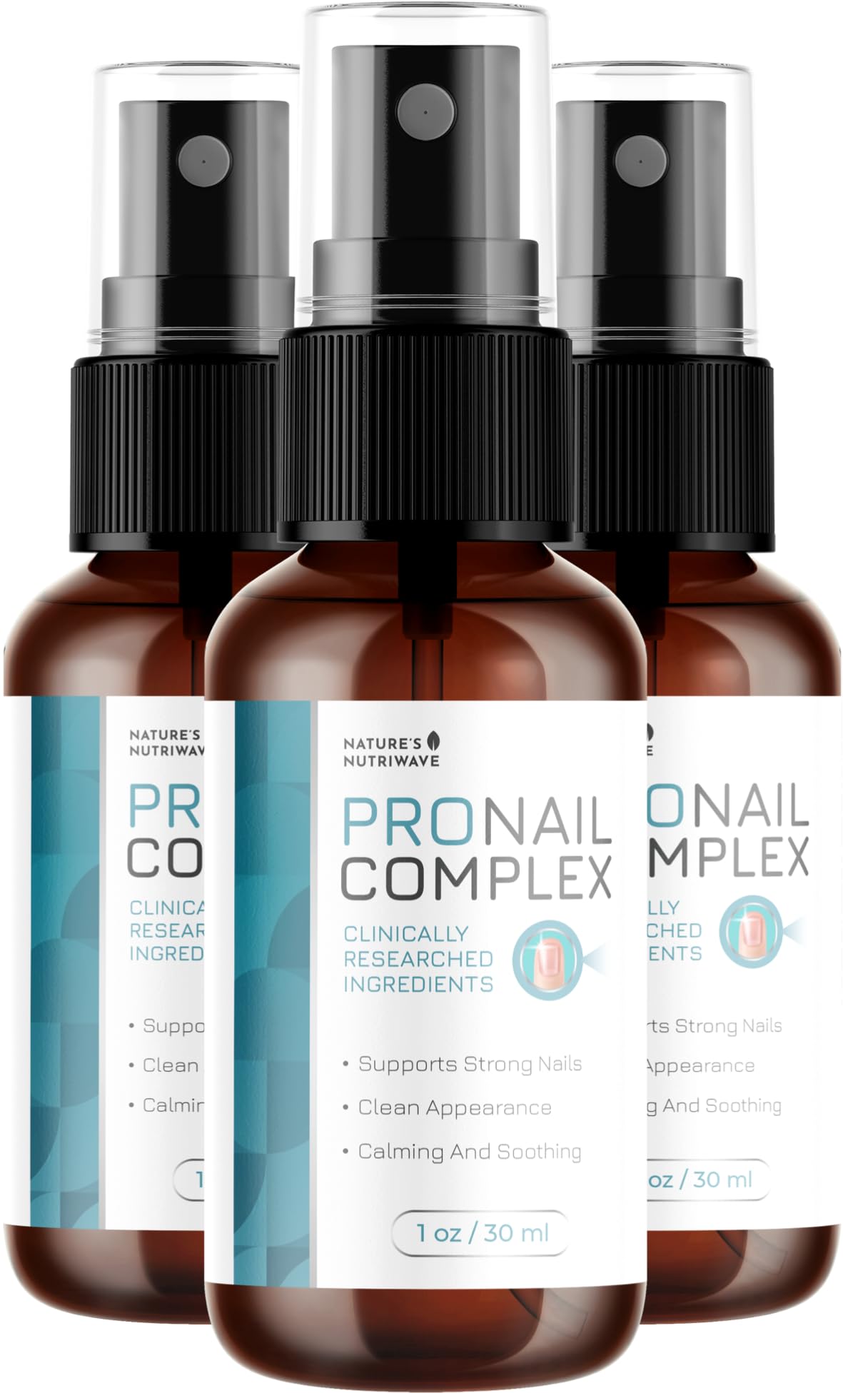 Pronail Complex Spray – Botanical Nail Formula, USA Made – 1 Month Supply | Topical spray for toe & fingernails, botanical | Original extra-strength formula | Fast, no-touch application