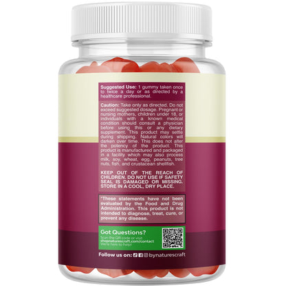 Apple Cider Vinegar Gummies with Mother - Cleanse & Detox ACV Gummies for Weight Loss, Gut Health, Bloating, Metabolism & Energy Support - ACV with Mother with B12 Vitamin, B6 & Pomegranate - 60 Ct