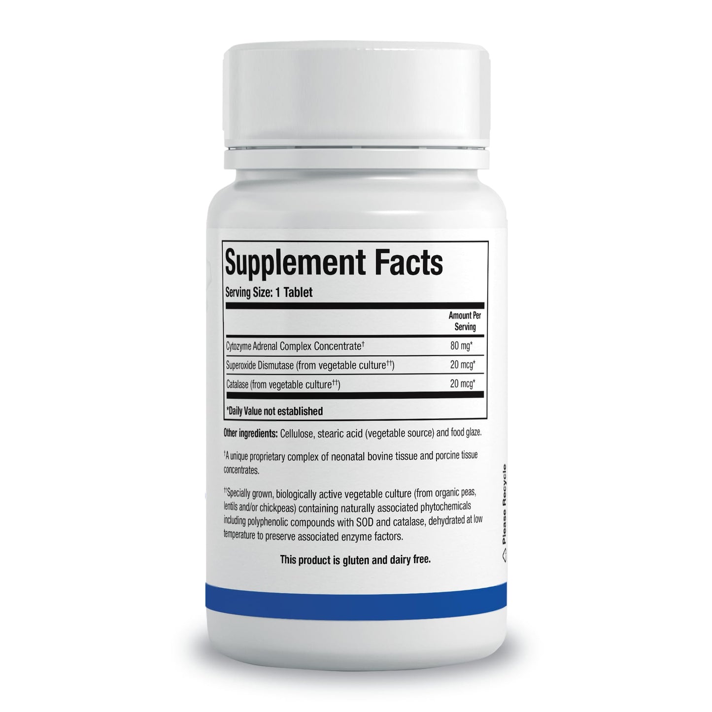 BIOTICS RESEARCH Cytozyme-AD - Adrenal Support Supplement, Promotes HPA Axis Balance, Healthy Stress Response and Calm Energy, SOD and Catalase Antioxidant Enzymes, Gluten and Dairy Free, 60 Tablets