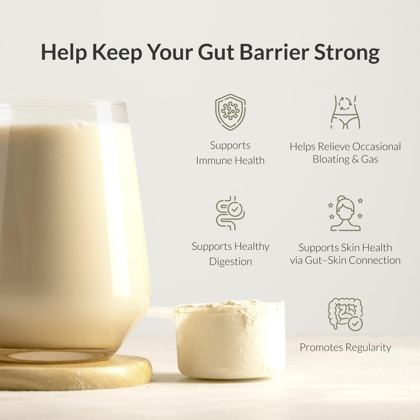 Microbiome Breakthrough™ Gut Support Powder – Vegetarian Vanilla – With Probiotics, Prebiotics, and IgY Max® – Source of L-Glutamine – Supports Digestive Comfort, Gas & Bloating Relief 30 Servings*