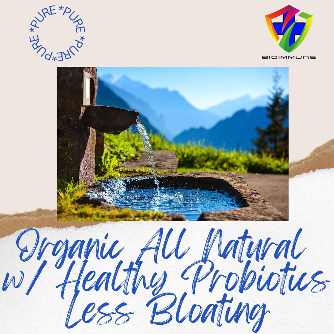 BioImmune Slimtox™ Organic 15 Day Colon Cleanse & Detox for Flat Stomach Less Bloat & LBS w/Probiotics - Constipation Relief - Flushes Toxins, Boosts Energy