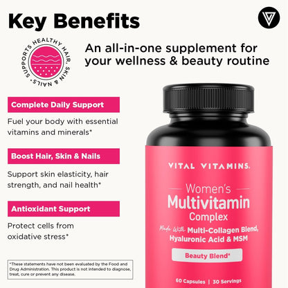 Vital Vitamins Women's Multivitamin Complex + Men's Multivitamin Complex