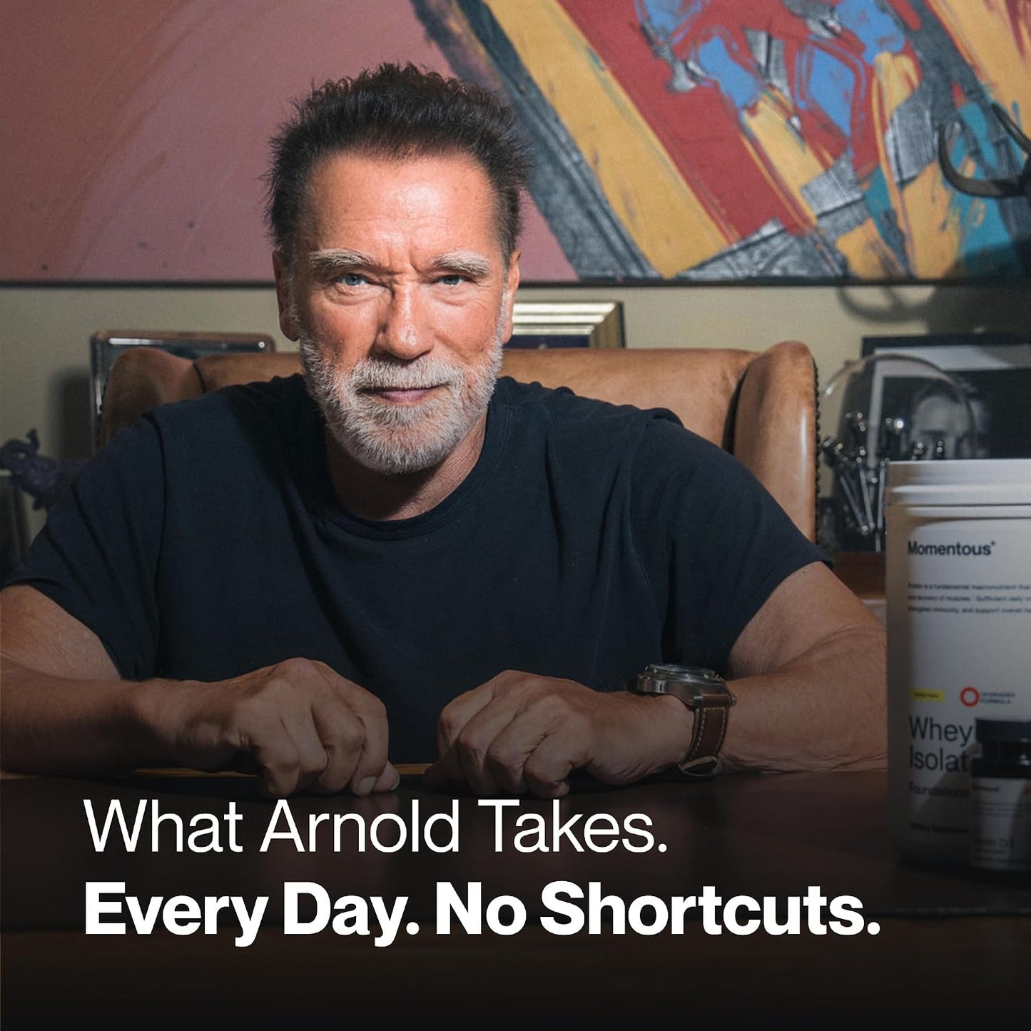 Momentous Arnold's Stack - Creatine Monohydrate Powder, Essential Grass-Fed Whey Protein Powder (Unflavored) & Vitamin D3 (2000 IU) - Daily Fundamentals to Support Muscle Strength & Longevity