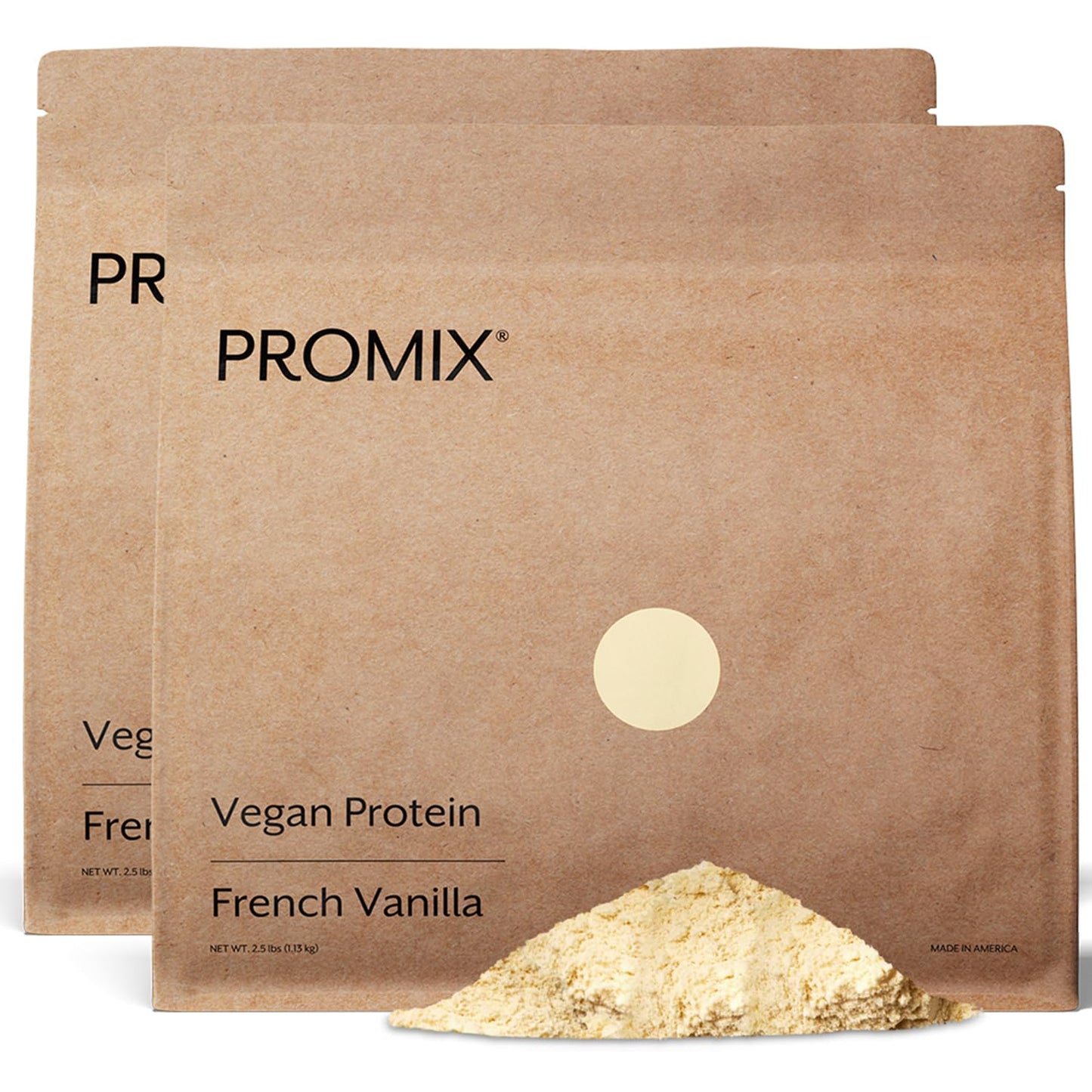 ProMix Nutrition Plant-Based Vegan Protein Powder, Vanilla - Pea Protein & Vitamin B-12 - Post Workout Fitness & Nutrition Shakes, Smoothies, Baking & Cooking Recipes - 2.5 Pound (Pack of 1)