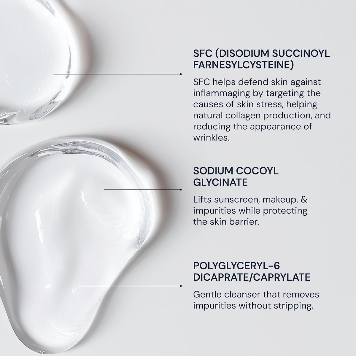 Blueprint Bryan Johnson Gentle Facial Cleanser with SFC & Hyaluronic Acid – Age-Defying Gel Cleanser for Firm, Balanced & Hydrated Skin – Vegan • Fragrance-Free