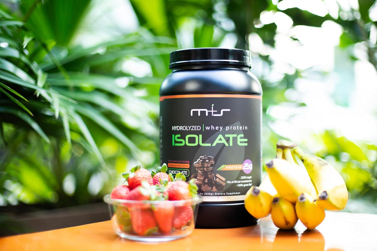 M+S Whey Protein Isolate Powder, 25g Protein, Chocolate, Grass Fed