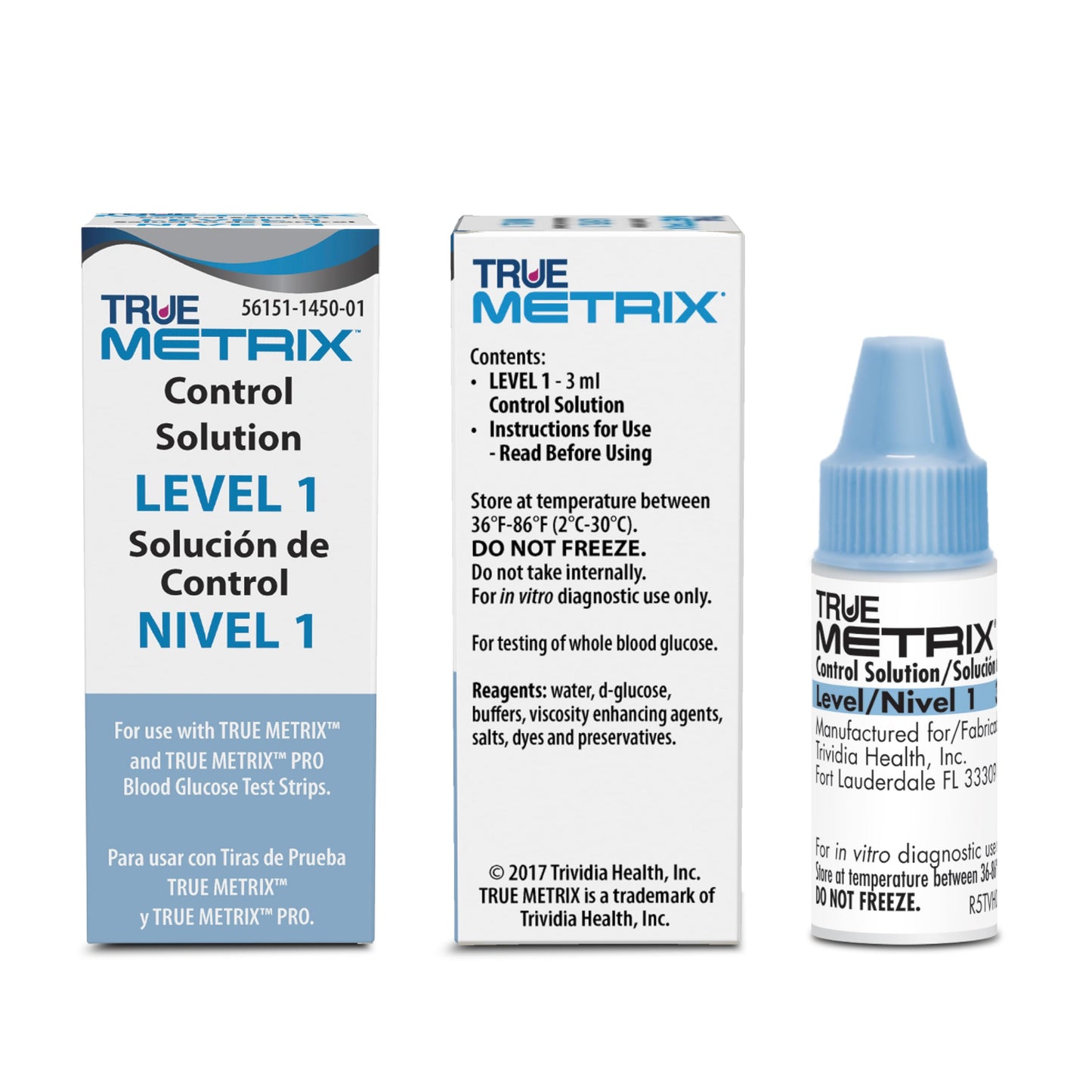 TRUE METRIX Control Solution Bundle, Level 1, 2, 3 Solutions | Solutions and TRUEplus Log Book, for Use with TRUE METRIX Blood Glucose Test Strips, Use to Confirm System Works Correctly