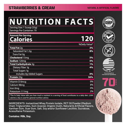 Nutrex Research IsoFit Whey Protein Powder Instantized 100% Whey Protein Isolate (30 Servings (Pack of 1), Vanilla Bean Ice Cream)