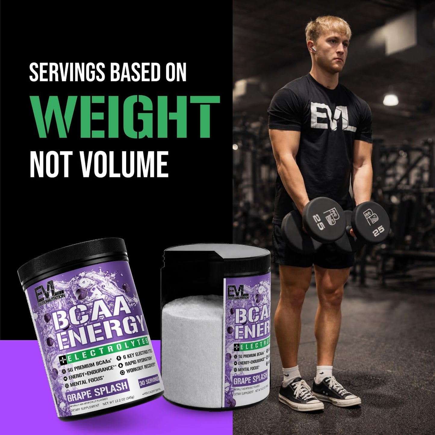 Evlution EVL BCAAs Amino Acids Powder - BCAA Energy Pre Workout Powder for Muscle Recovery Lean Growth and Endurance - Rehydrating Post Workout Recovery Drink with Natural Caffeine - Pink Lemonade