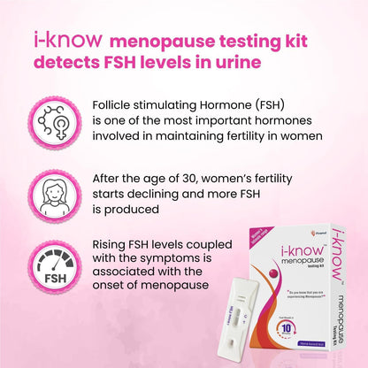 MK Menopause Testing kit | for Women Facing Menopause Symptoms Like hot Flashes, Night Sweats