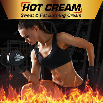 Sweat Cream for Skin, Natural Workout Enhaner Promotes Circulation for Targeted Areas, Support Muscle Warm-up & Skin Tightening, Enhance Exercise Effectiveness, Hot Swaet Cream for Women & Men