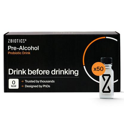 ZBiotics — Feel Better After Drinking, Wake Up Refreshed, Science-Backed, Patented Probiotic, Travel-Friendly, 3-Pack of 0.47 Fl Oz Bottles