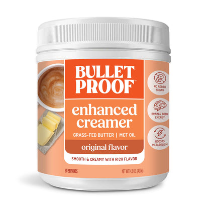 Bulletproof Original Creamer, 14.8 Ounces, Keto Coffee Creamer with MCT Oil and Grass-Fed Butter, Supports Brain Function