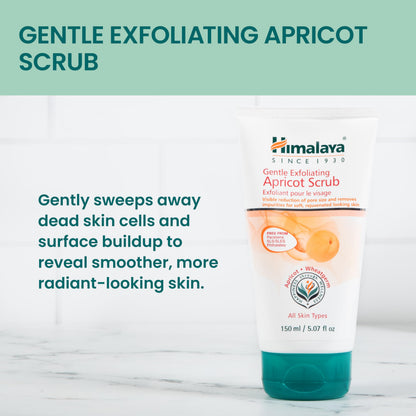 Himalaya Gentle Exfoliating Apricot Face Scrub for Deep Cleansing, 150 ml