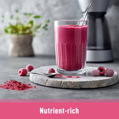 Unleash’d Organic Organic Raspberry Juice Powder 16oz – 100% Pure Superfood, Antioxidant-Rich & Nutrient-Dense
