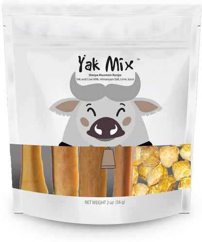 Yak Cheese Dog treat Yak Mint Dental Treat and Yak Mix 2oz Travel Size