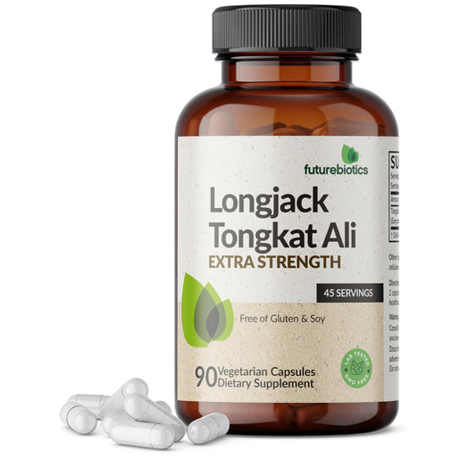 Futurebiotics Longjack Tongkat Ali Extra Strength Energy & Stamina Support - Non-GMO, 300 Vegetarian Capsules