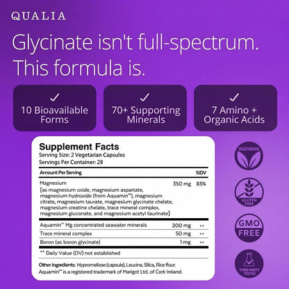 Qualia NAD+ & Qualia Magnesium | Clinically Proven to Boost NAD+ up to 67% | Bioavailable Forms, Including Magnesium Glycinate
