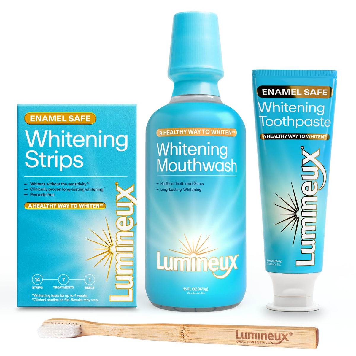 Lumineux Teeth Whitening Toothpaste, Peroxide Free, 3.75 oz, 2 Pack