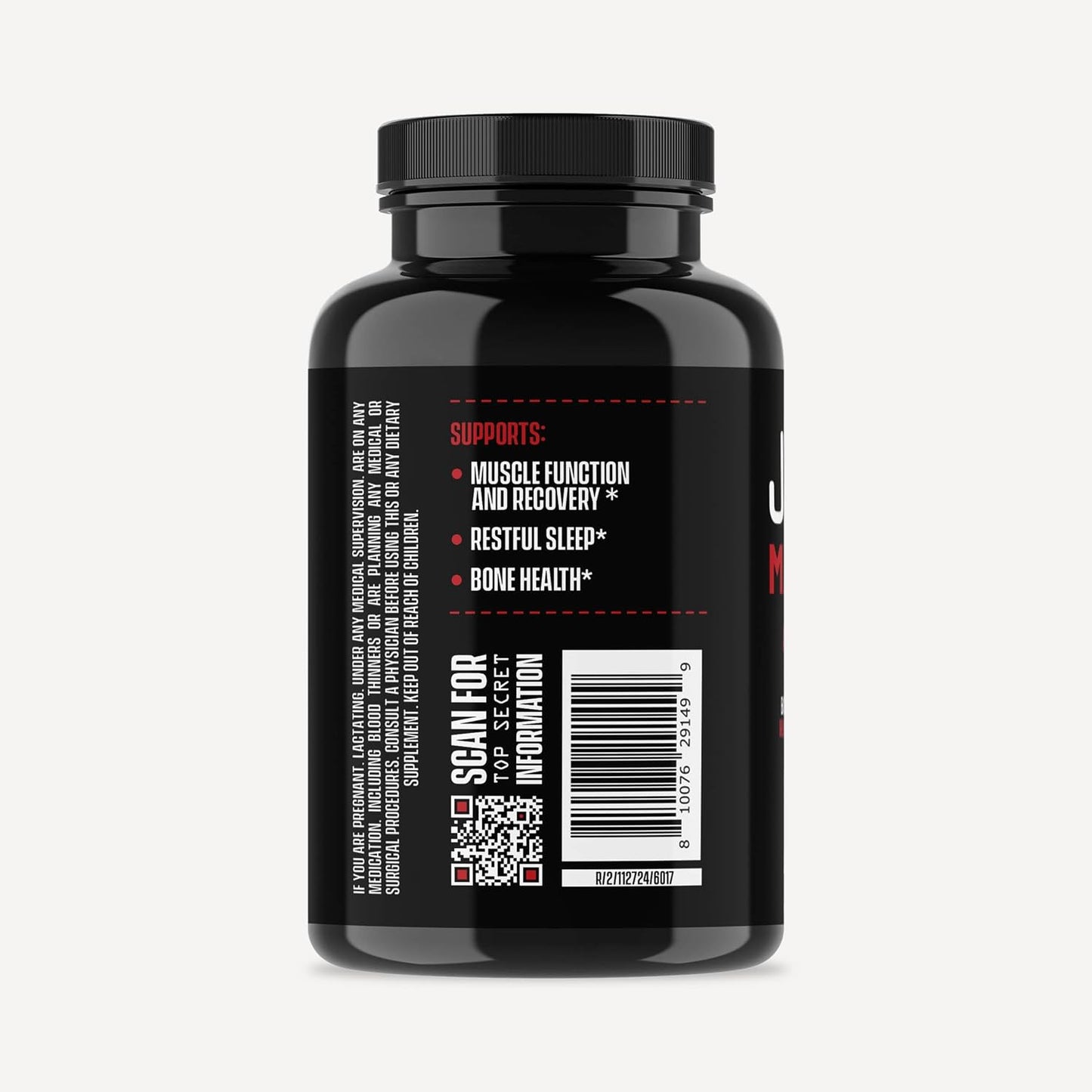 Jocko Fuel Magnesium Complex Supplement - Magnesium Glycinate, Citrate, & Taurate Capsules Dietary Supplement for Muscle Recovery & Relaxation, Heart, Nerve, Bone Support, & Sleep 30-Day Supply