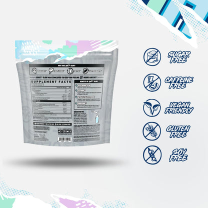 GHOST Glow Sticks: Beauty and Detox Supplement - 30 On-The-Go Stick Packs, Mango Margarita - Hyaluronic Acid, Biotin & L-Theanine for Skin-Boosting Support - Sugar Free, Gluten Free
