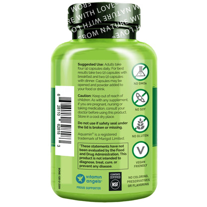 NATURELO Calcium Supplement - with Vitamin C, Vitamin D3, K2, and Calcium Magnesium Zinc for Bone Strength with Calcium 600mg - Plant-Based, 120 Vegetarian Capsules, Non-GMO, Soy & Gluten-Free