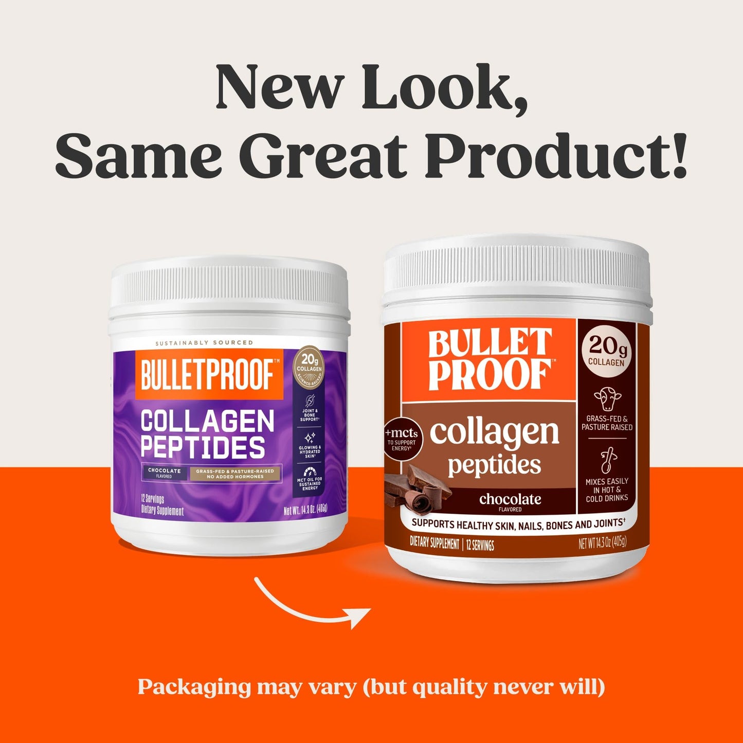 Bulletproof Unflavored Collagen Peptides Powder, 20g Grass-Fed Collagen Protein and Amino Acids for Skin, Bones and Joints, 17.6 Ounces
